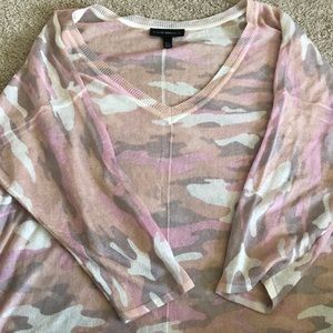Lane Bryant Camo Sheer Sweater